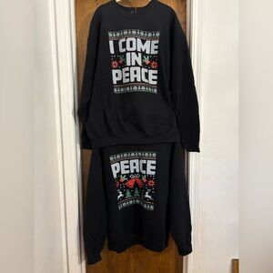 Couple’s Ugly Christmas Holiday Sweatshirts